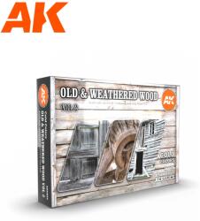 AK Interactive Old & Weathered Wood VOL 2 akrilfesték készlet 6x 17ml (AK11674)