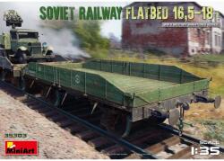 MiniArt Models 1/35 16.5 - 18t szovjet lapos vagon katonai modell kiegészítő (35303)