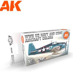 AK Interactive AIR WWII US Navy and USMC Aircraft Colors akrilfesték készlet 6x 17ml (AK11729)