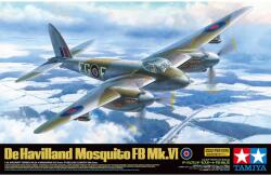 TAMIYA 1/32 De Havilland Mosquito FB Mk. VI katonai repülőgép modell (TA60326)