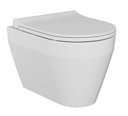 CeraStyle Sanovit BUENO - fali WC - rimless - perem nélküli - rejtett szerelésű - mély öblítésű - rövid 49 cm (100914)