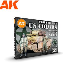 AK Interactive WWII & Modern US Colors Adam Wilder Signature Set 18 Colors 18x 17ml (AK11763)