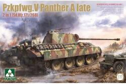 TAKOM 1/35 Pzkpfwg. V Panther A late 2in1 (Sd. Kfz. 171/268) tank katonai jármű modell (TAK2176)
