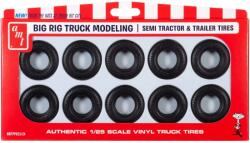ROUND2 AMT 1/25 Big Rig Truck Modelling Semi Tractor & Trailer Tires kamion abroncs készlet 10 darabos (AMTPP023)
