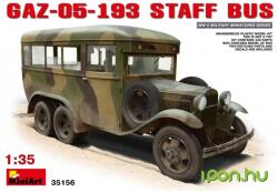 MiniArt Models 1/35 GAZ-05-193 Staff Bus katonai jármű modell
