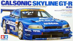 TAMIYA 1/24 Calsonic Skyline GT-R (R34) sportkocsi modell (TA24219)