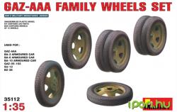 MiniArt Models 1/35 GAZ AAA sorozat kerék készlet katonai jármű modell kiegészítő