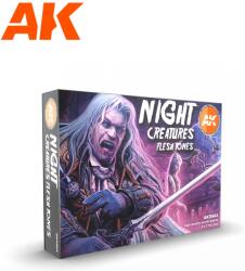 AK Interactive Night Creatures Flesh Tones akrilfesték készlet 6x 17ml (AK11602)