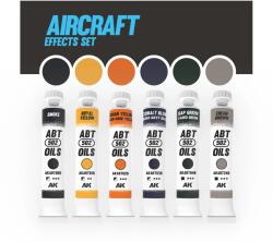 AK Interactive ABT Oils Aircraft Effects Set repülőgép effekt készlet 6x 20ml (AKABT305)