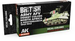 AK Interactive British Army AFV Desert Colors North Africa and Mediterranean 1940-1943 (RCS127)
