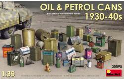 MiniArt Models 1/35 Benzines és olajos kannák készlet 1930-40 katonai kiegészítő modell (35595)