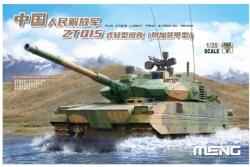 MENG 1/35 PLA ZTQ15 könnyű tank kiegészítő páncélzattal katonai jármű modell (MMTS050)