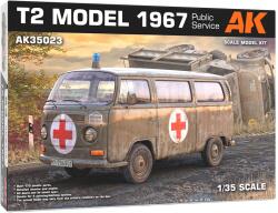 AK Interactive 1/35 Volkwagen T2 kisbusz 1967 mentőautó modell (AK35023)