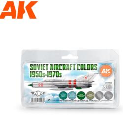AK Interactive AIR Soviet Aircraft Colors 1950S-1970S akrilfesték készlet 6x 17ml (AK11743)