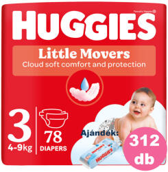 Huggies Little Movers 3 4-9 kg 312 db
