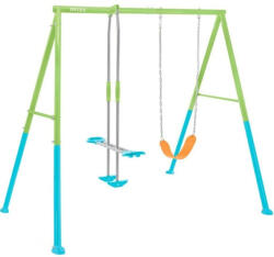 Intex Kerti Libikóka-Hinta 254x251x211cm (44120) - Stabil Acélvázas Kétszemélyes Játék Hintázáshoz és Billegéshez (44120)