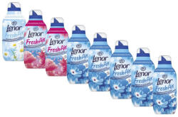Lenor Fresh Air Effect Öblítő Csomag: 5 db Fresh Wind, 1 db Sensitive, 2 db Pink Blossom 8x700 ml (300 mosás)