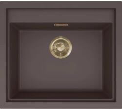 Elleci - Mosogatótálca Sintesi 105 Keratek K87 Cocoa arany tartozékokkal LKS10587GLD (LKS10587GLD)