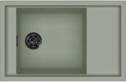 Elleci - Mosogatótálca Sintesi 305 Keratek K82 Sage fekete tartozékokkal LKS30582BKM (LKS30582BKM)