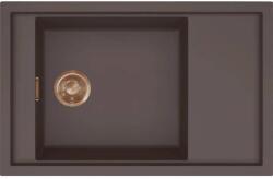 Elleci - Mosogatótálca Sintesi 305 Keratek K87 Cocoa arany tartozékokkal LKS30587BRZ (LKS30587BRZ)