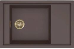 Elleci - Mosogatótálca Sintesi 305 Keratek K87 Cocoa arany tartozékokkal LKS30587GLD (LKS30587GLD)