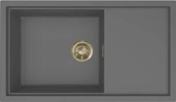 Elleci - Mosogatótálca Sintesi 410 Keratek K99 Dark Grey arany tartozékokkal LKS41099GLD (LKS41099GLD)