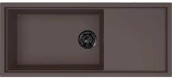 Elleci - Mosogatótálca Sintesi 510 Keratek K87 Cocoa fekete tartozékokkal LKS51087BKM (LKS51087BKM)