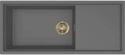Elleci - Mosogatótálca Sintesi 510 Keratek K99 Dark Grey arany tartozékokkal LKS51099GLD (LKS51099GLD)
