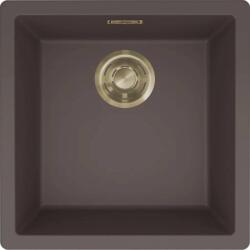 Elleci - Mosogatótálca Zen-F 102 Keratek K87 Cocoa arany tartozékokkal LKZ10287F01GLD (LKZ10287F01GLD)