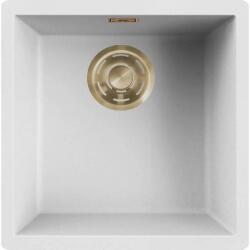 Elleci - Mosogatótálca Zen-F 102 Keratek K96 White arany tartozékokkal LKZ10296F01GLD (LKZ10296F01GLD)