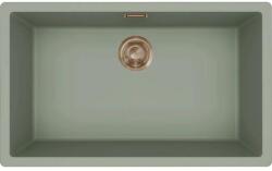 Elleci - Mosogatótálca Zen-F 130 Keratek K82 Sage Green bronz tartozékokkal LKZ13082F01BRZ (LKZ13082F01BRZ)