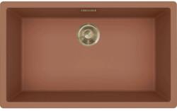 Elleci - Mosogatótálca Zen-F 130 Keratek K83 Cavern Clay arany tartozékokkal LKZ13083F01GLD (LKZ13083F01GLD)