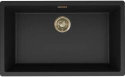 Elleci - Mosogatótálca Zen-F 130 Keratek K86 Black arany tartozékokkal LKZ13086F01GLD (LKZ13086F01GLD)