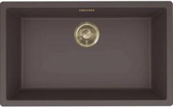 Elleci - Mosogatótálca Zen-F 130 Keratek K87 Cocoa arany tartozékokkal LKZ13087F01GLD (LKZ13087F01GLD)