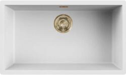 Elleci - Mosogatótálca Zen-F 130 Keratek K96 White arany tartozékokkal LKZ13096F01GLD (LKZ13096F01GLD)