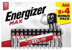 Energizer Elem mikro ENERGIZER "Max" AAA 8+4 darabos (EMAAAB8+4N) - mystock