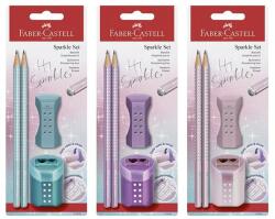 Faber-Castell Grafitceruza szett FABER-CASTELL Sparkle gyöngyházfényű metál + hegyező és radír (118282) - mystock