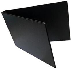  Mappa villámzáras A/5 pvc fekvő fekete (H-221) - mystock