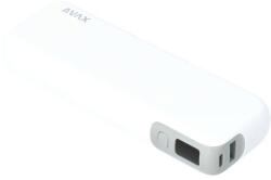 AVAX PB106W LEISURE PD/Type-C 30W+QC 18W gyorstöltő Powerbank 15.000mAh, fehér - Dobozsérült termék (AVAX PB106W_D) - mzona