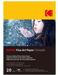 Kodak Fotópapír KODAK Fine Art Smooth A/4 230 g 20 íves (KO-9891092) - tonerpiac