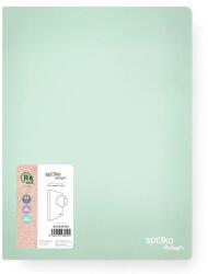 Spoko Gyűrűskönyv SPOKO ReLeaf PP A/4 35 mm 4 gyűrű SoftTouch menta zöld (S112541401) - tonerpiac