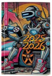 Realsystem Diák zsebkönyv REALSYSTEM papírborító 125x205mm graffiti 2025-2026 (5313-60) - tonerpiac
