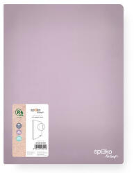Spoko Gyűrűskönyv SPOKO ReLeaf PP A/4 35 mm 4 gyűrű SoftTouch lila (S112541301) - tonerpiac