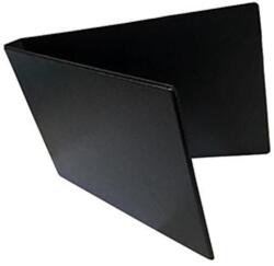  Mappa villámzáras A/5 pvc fekvő fekete (H-221) - tonerpiac