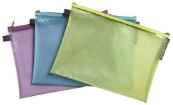 Exacompta Rendszerező tasak, cipzáras, hálós, A4, EXACOMPTA "Pop`NCo", vegyes (EX38150E) - tintasziget