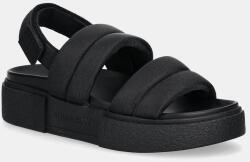 Tommy Jeans szandál FLATFORM SANDAL - fekete Női 41