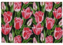 4home Pink tulips kókusz lábtörlő, 39 x 59 cm