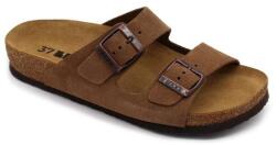  Leon Comfortstep 4010 női barna velúr papucs 36-41 -Birkenstockhoz hasonlatos talppal