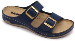  Leon Comfortstep 955 női kék bőr papucs 36-41