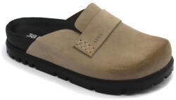  Leon Comfortstep 6001 szürke női bőr klumpa 36-41- Birkenstockhoz hasonlatos talppal